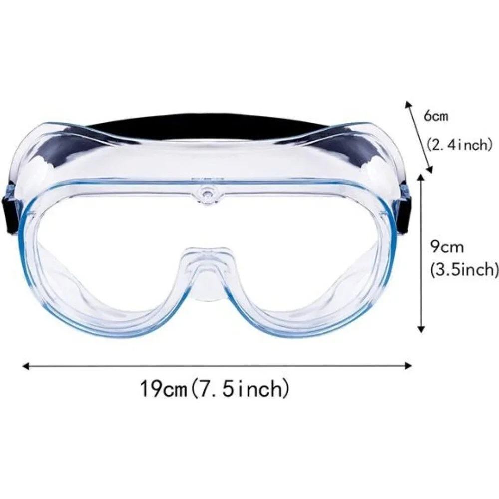 Safety Goggles Anti Fog Protective Glasses Adjustable Lightweight Eye Protection